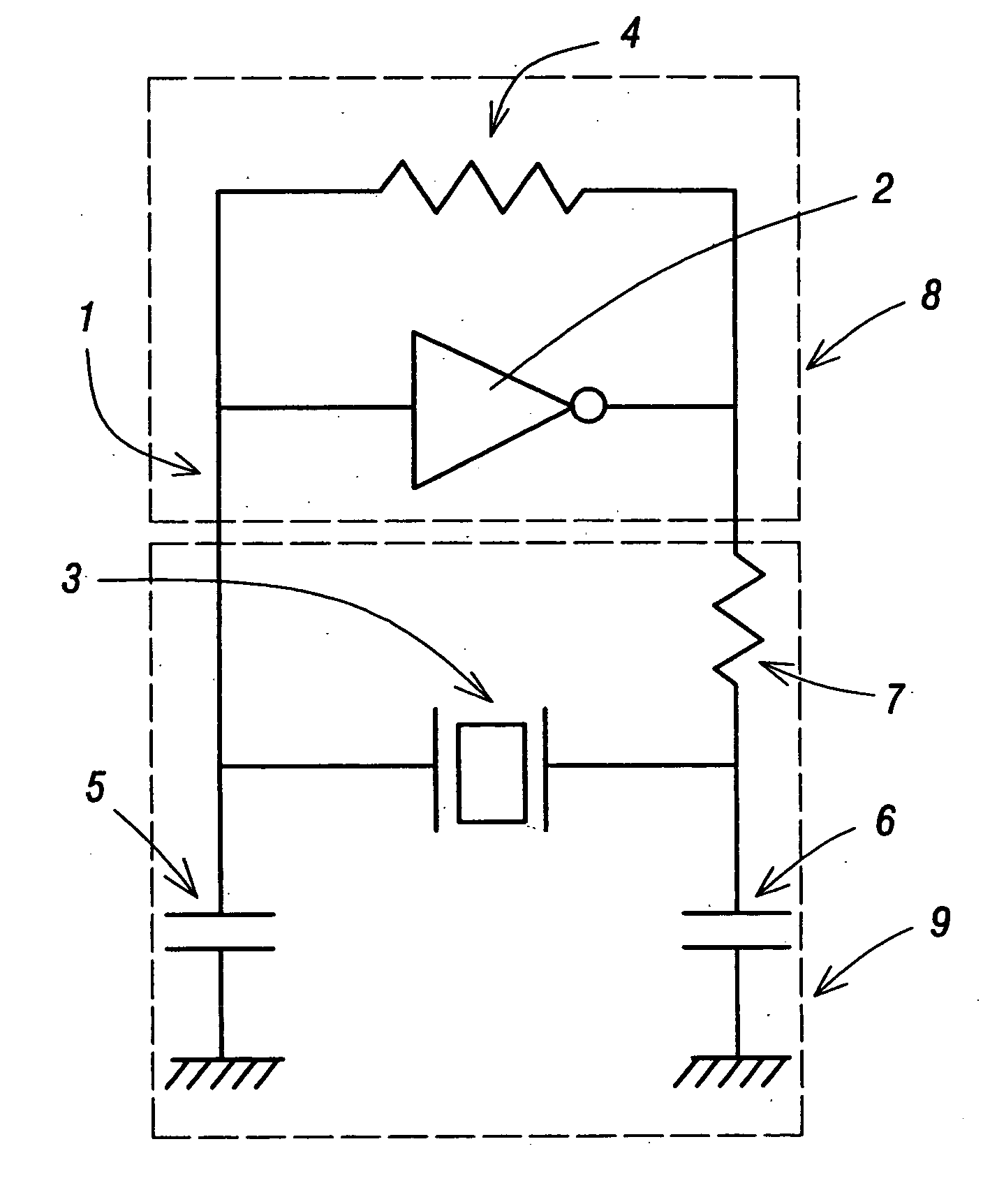 Electronic apparatus having display portion and oscillator and manufacturing method of the same