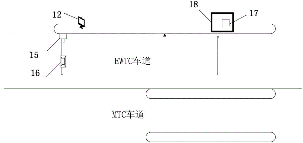 Truck no-parking weight-calculating charge lane system and vehicle monitoring method thereof