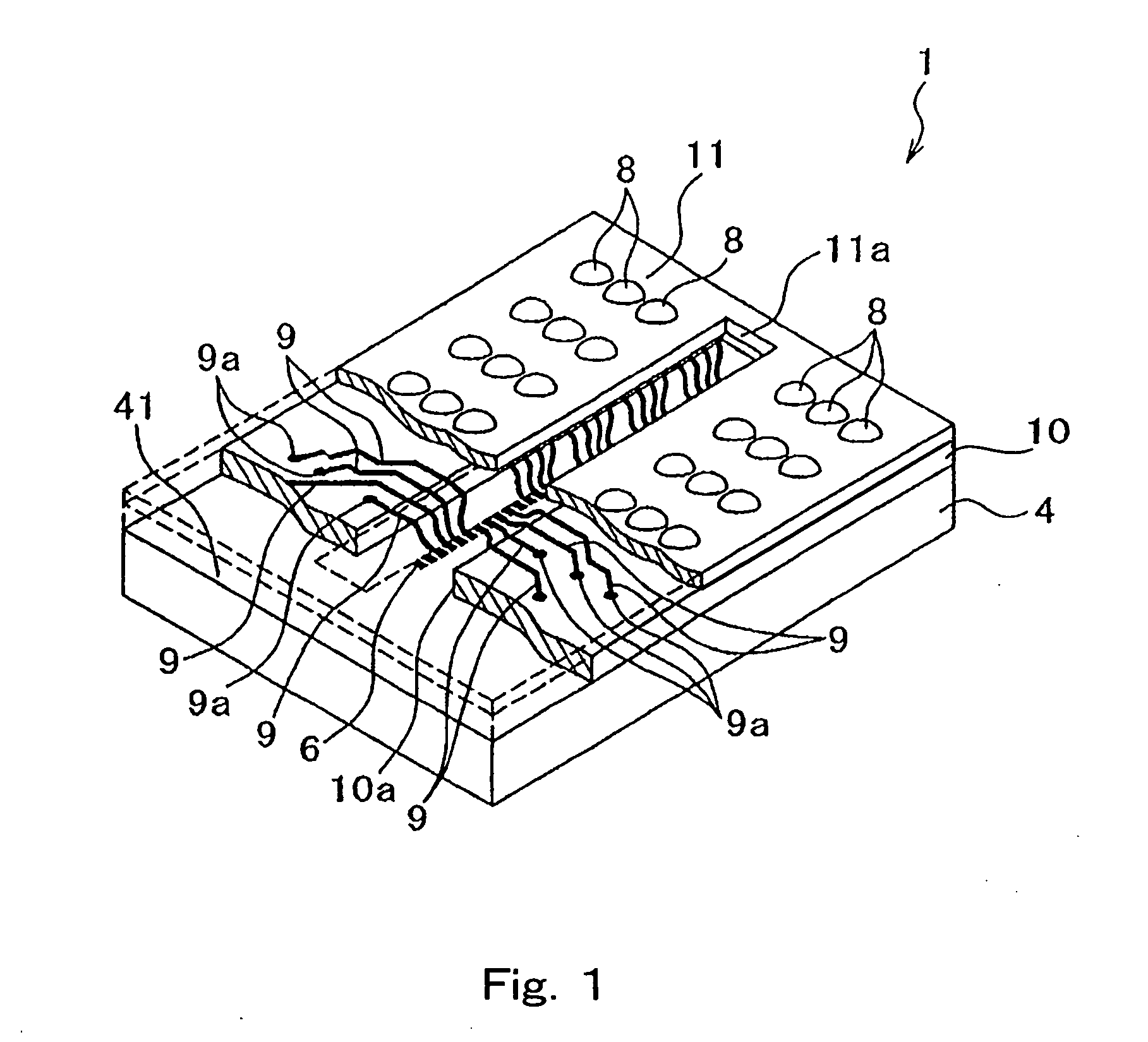 Fine pitch grid array type semiconductor device
