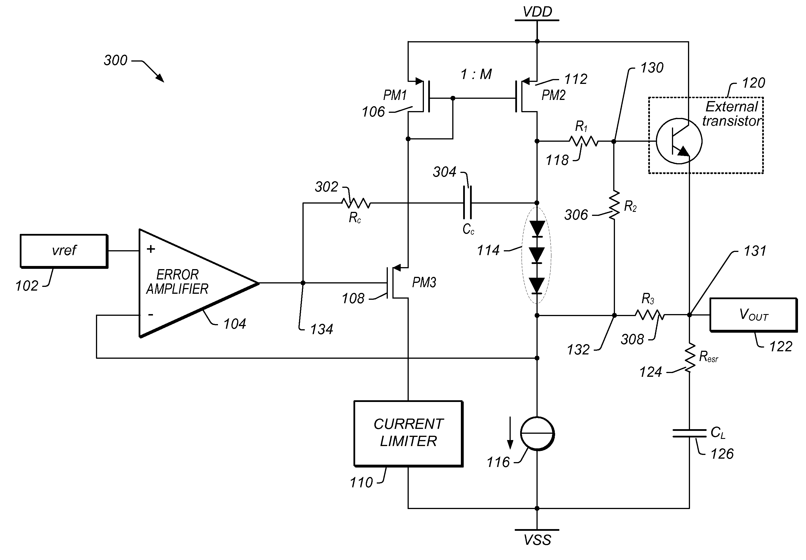 Frequency Compensation Scheme for Stabilizing the LDO Using External NPN in HV Domain