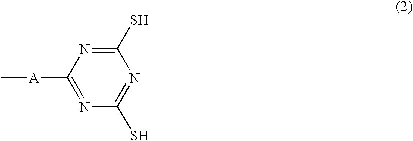 Triazinethiol and alkenyl-containing organopolysiloxane, making method, and primer composition comprising same