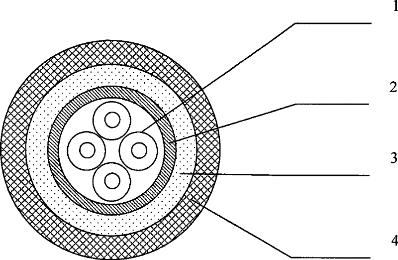 Optical cable for connection of 3G equipment