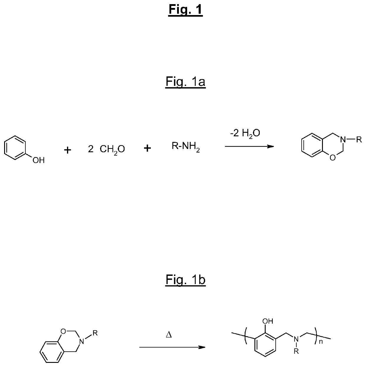 Borated benzoxazine for use in the synthesis of polybenzoxazine