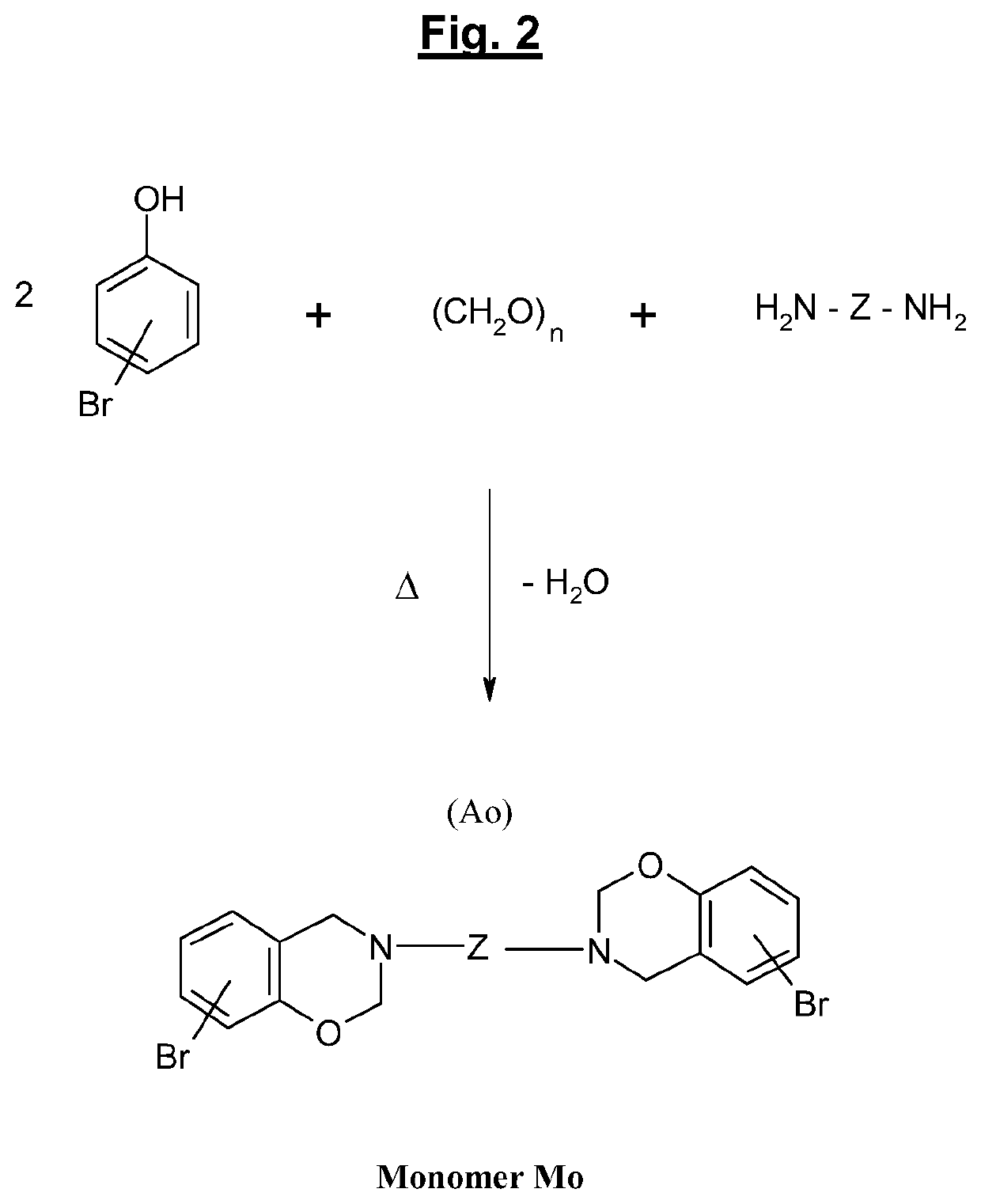 Borated benzoxazine for use in the synthesis of polybenzoxazine