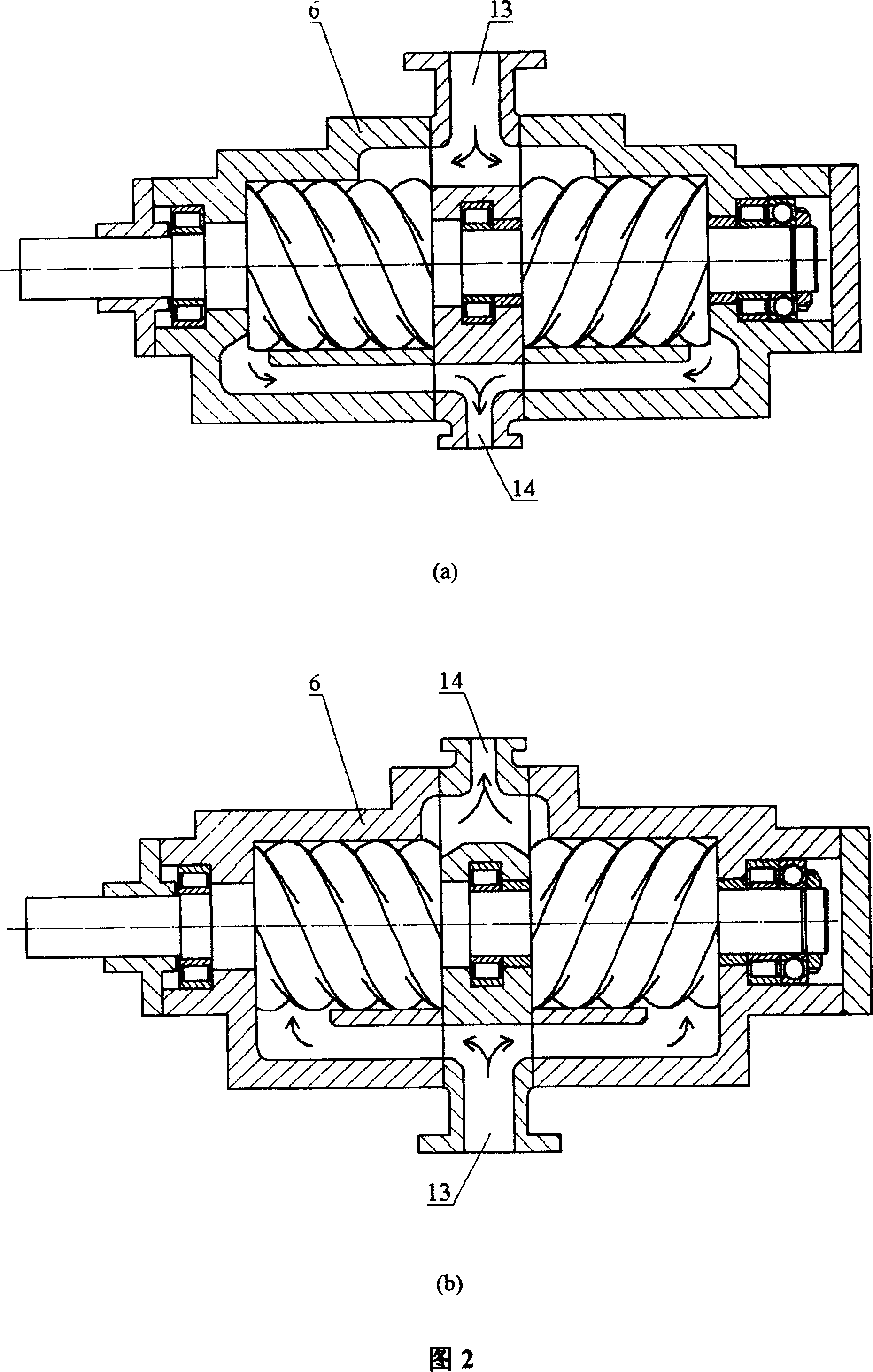 Double-screw compressor for high pressure system