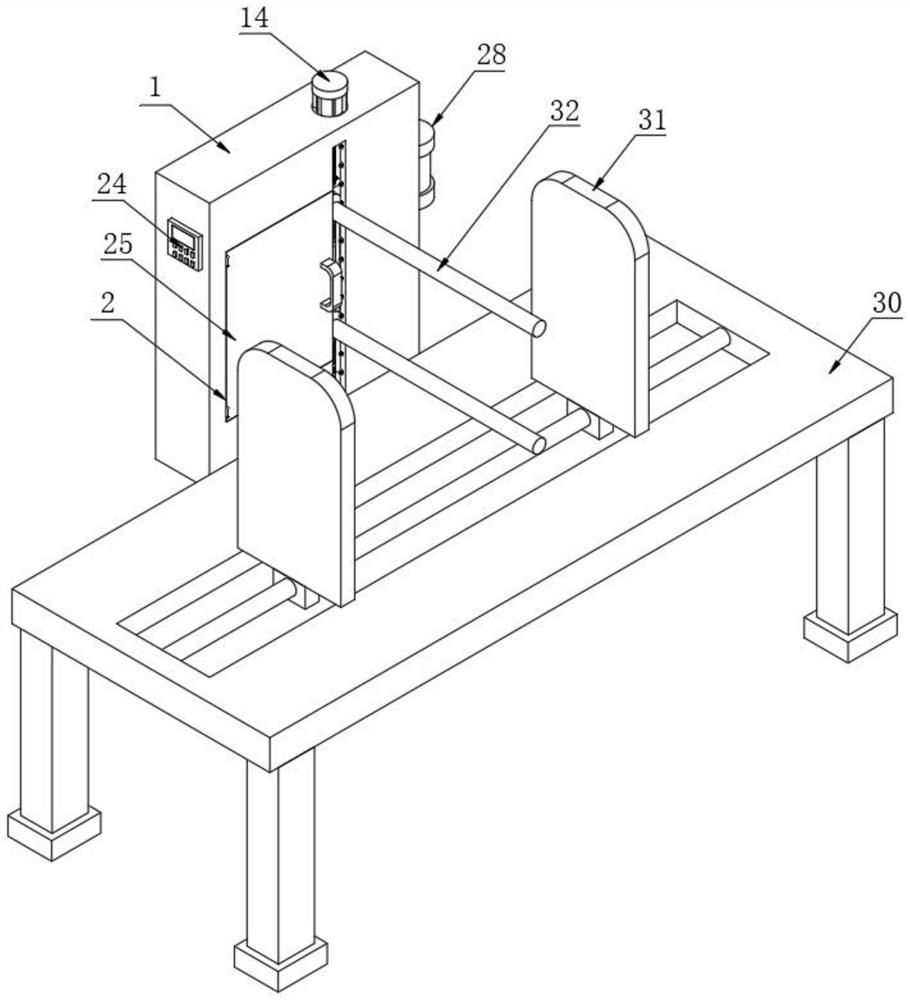 Adjustable numerical control machining transmission device