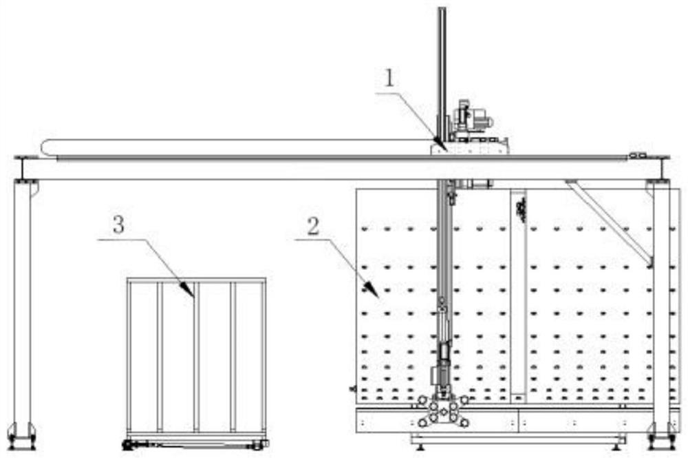 Multi-station efficient manipulator glass unloading table