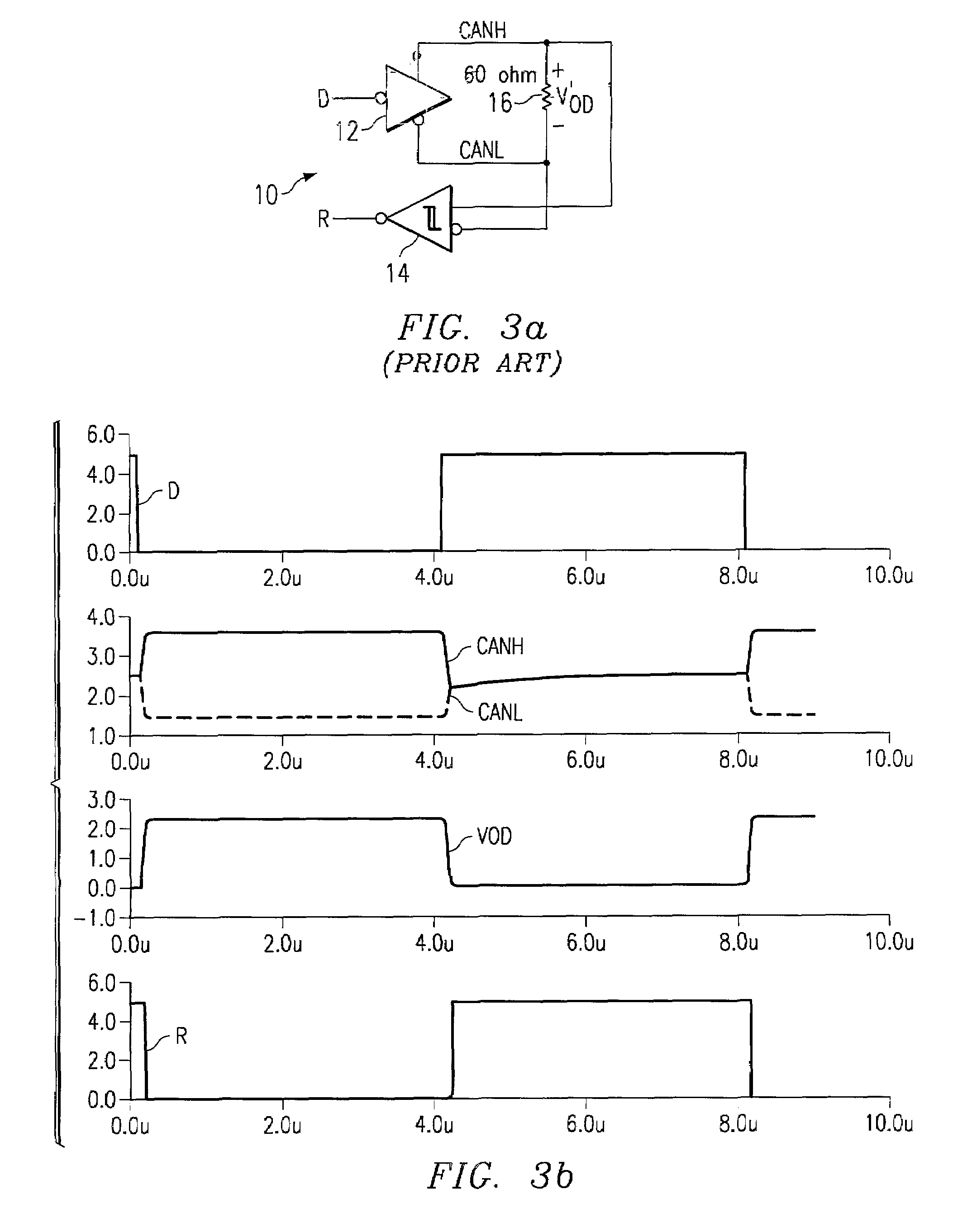 Controller area network transceiver having capacitive balancing circuit for improved receiver common-mode rejection