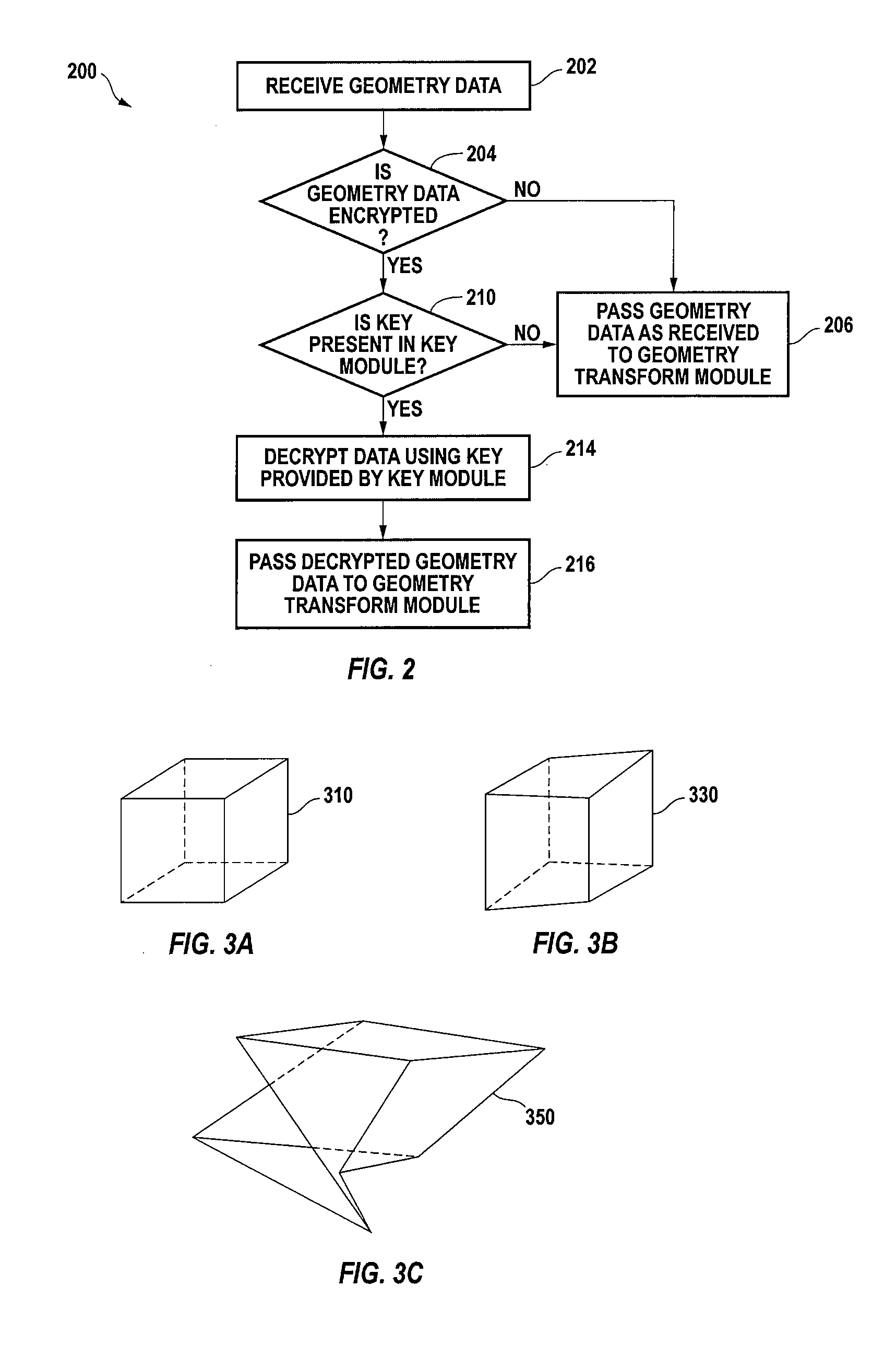 Decryption of graphics data in a graphics processing pipeline