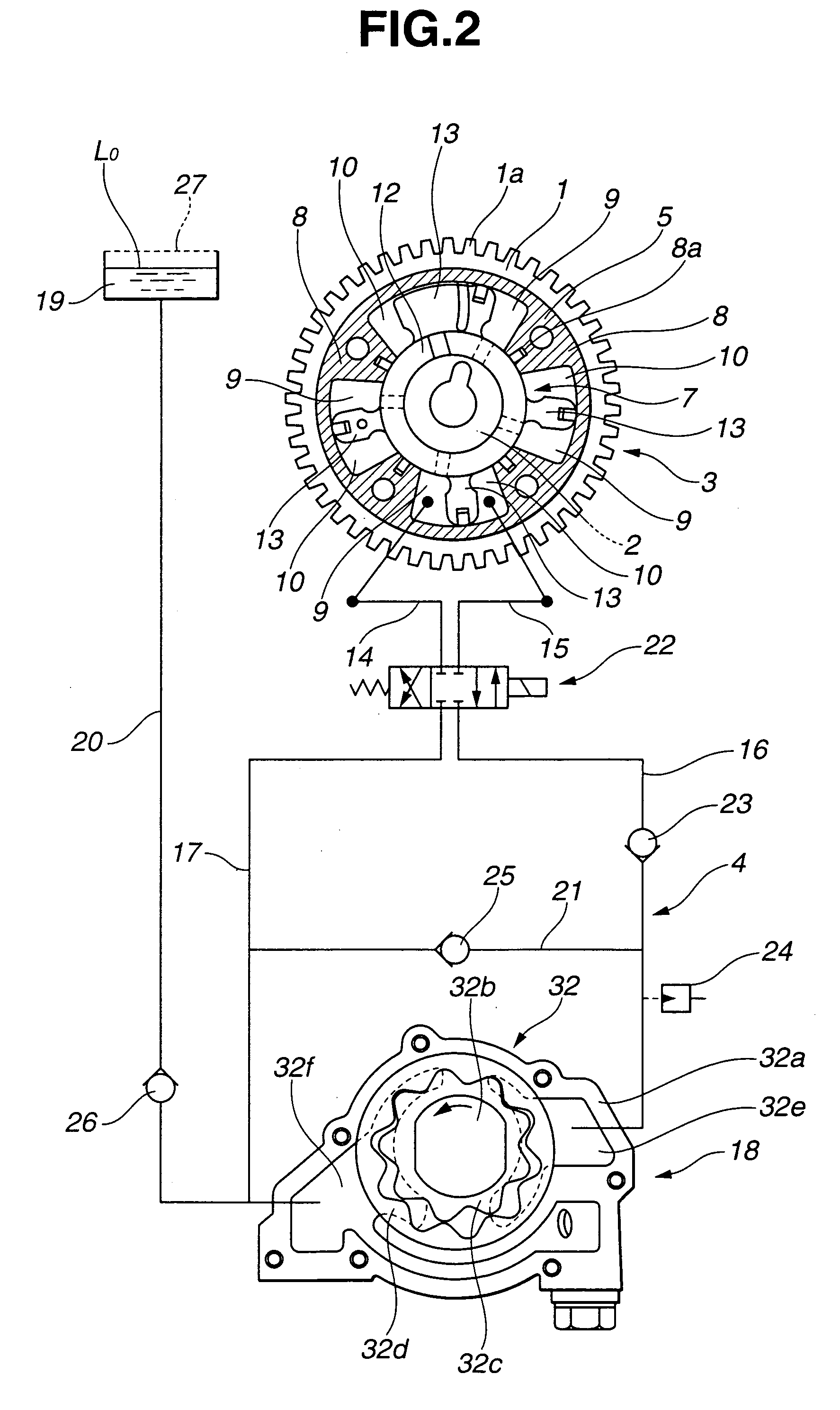 Variable valve timing control system of internal combustion engine