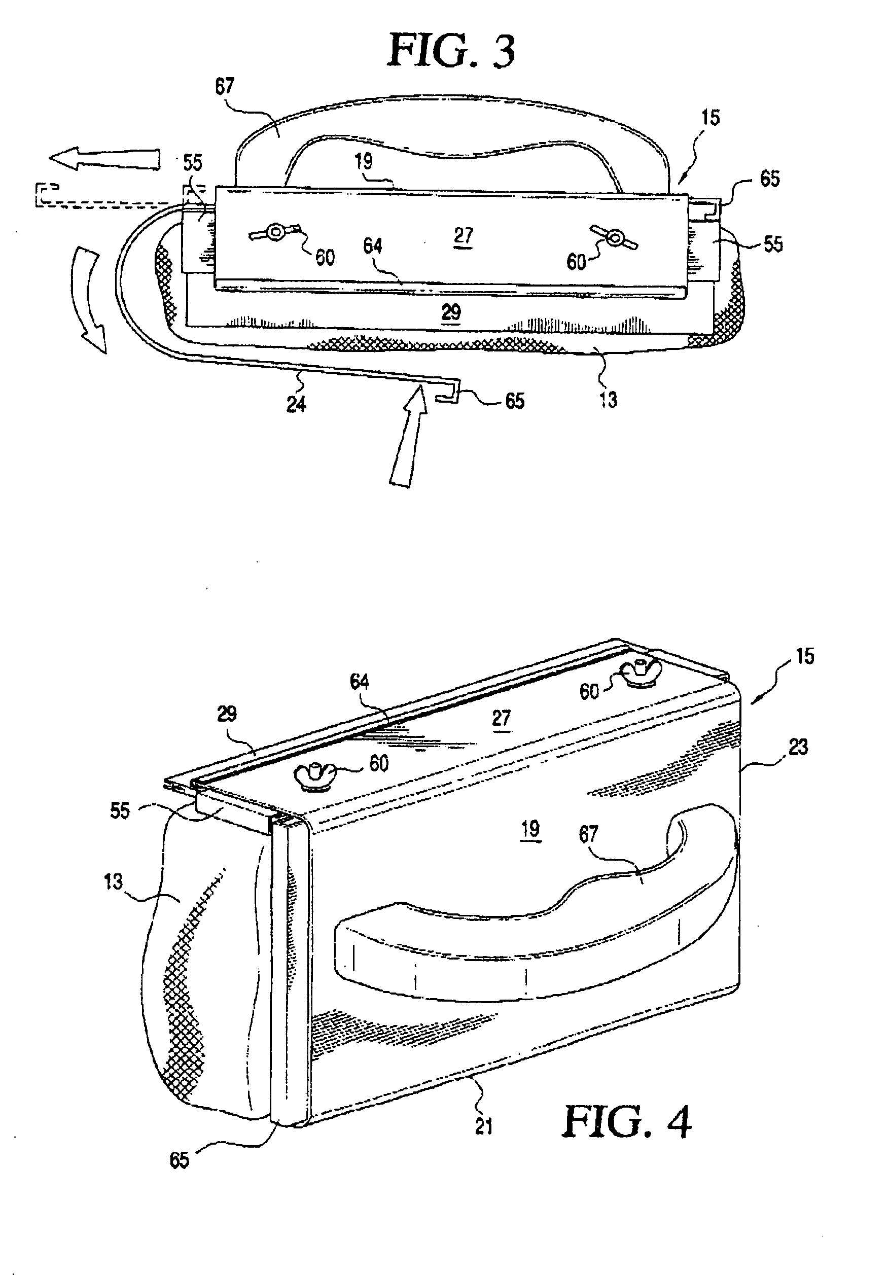 Device for cleaning and drying a surface