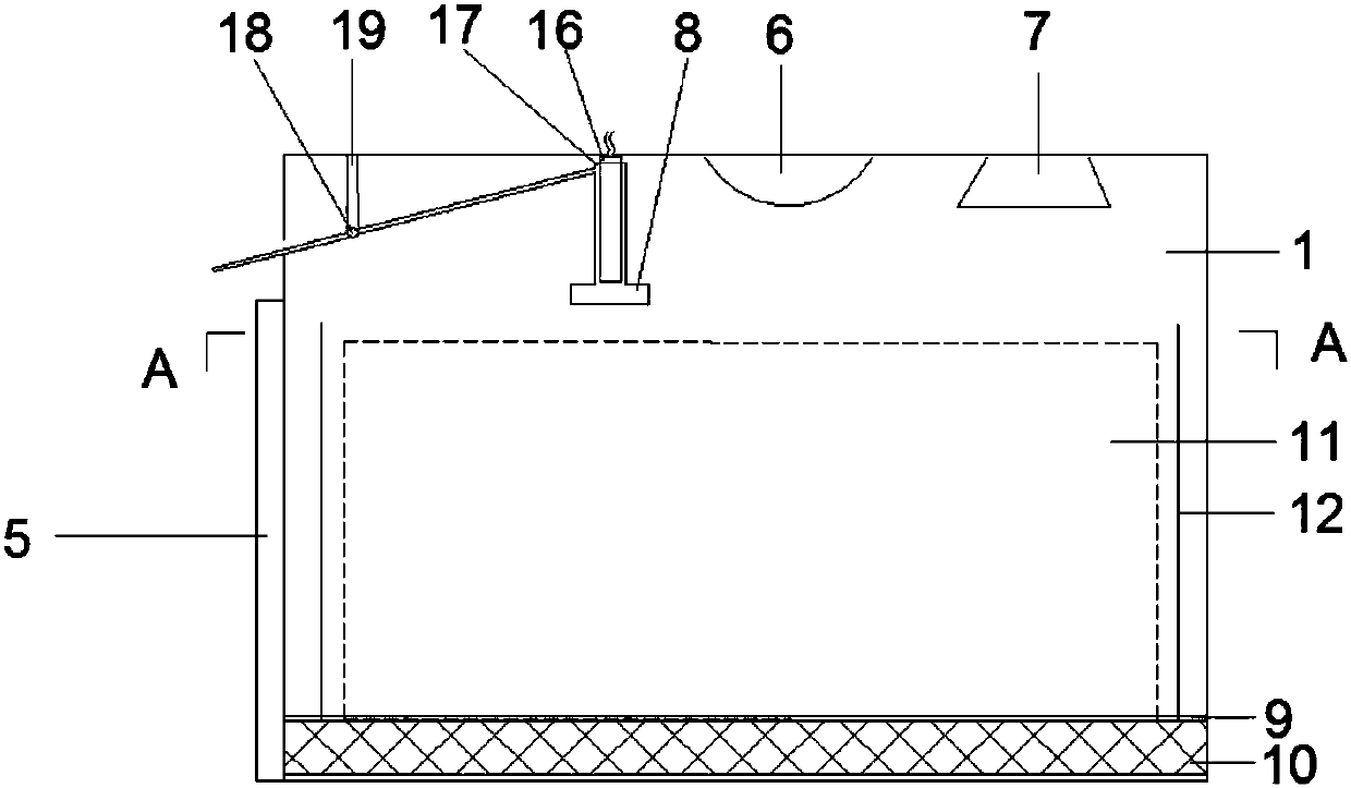 Filling fire-fighting battery module storage and charge-discharge box system