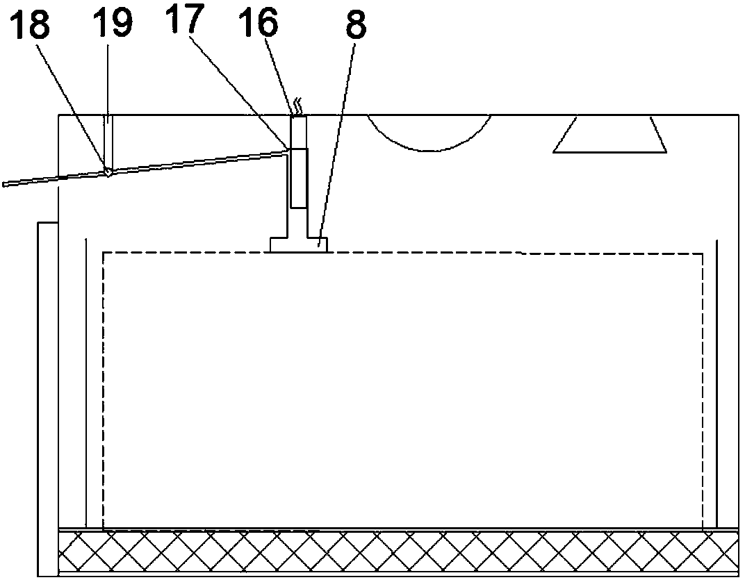 Filling fire-fighting battery module storage and charge-discharge box system