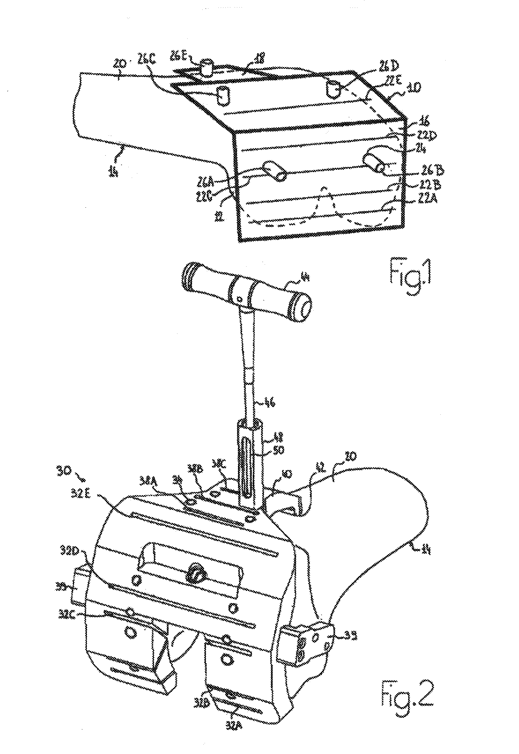 Device for positioning a bone cutting guide