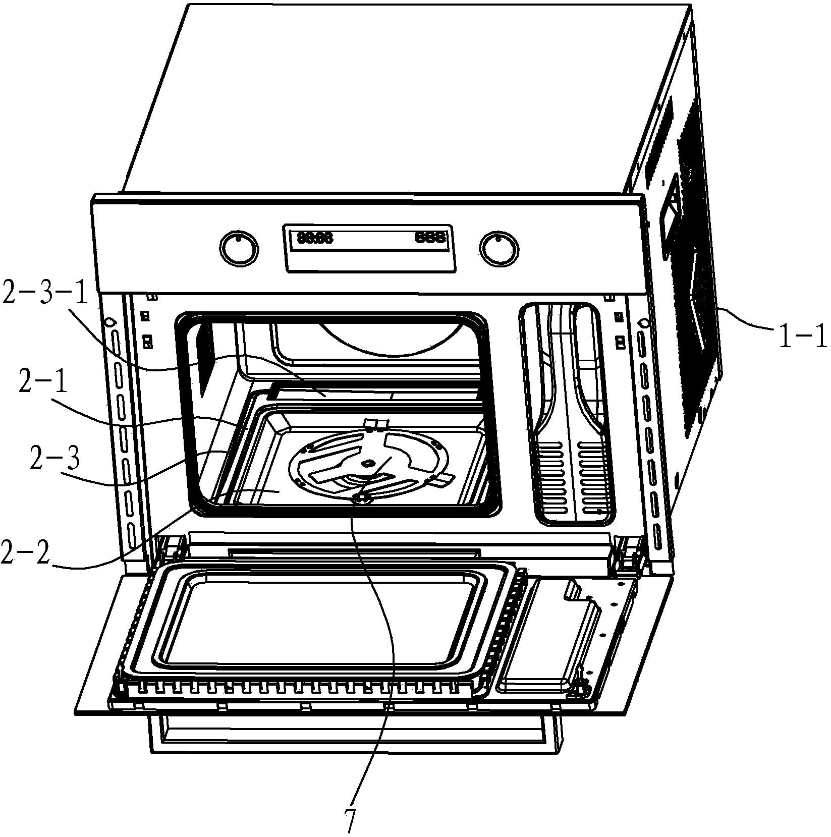 Steam box and microwave oven all-in-one machine
