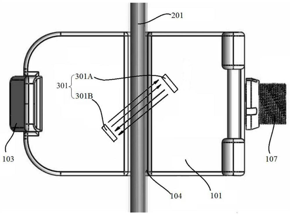 Clamping type ultrasonic flow sensor