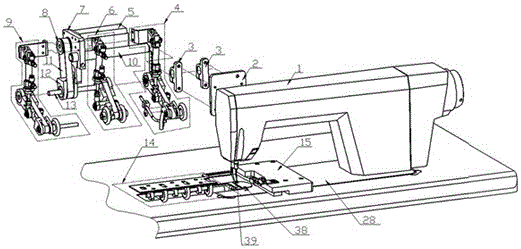 Automatic envelope sewing machine