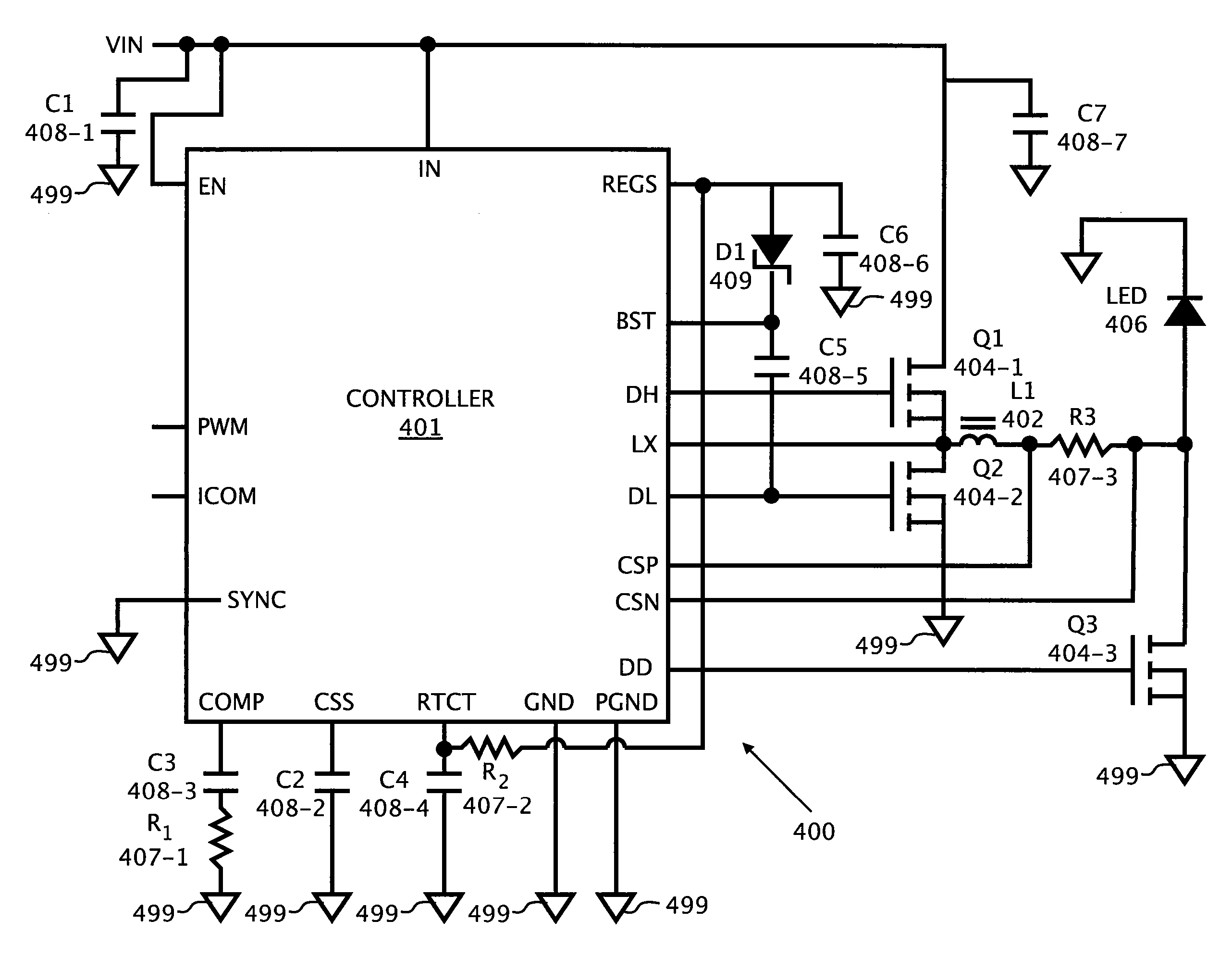 High Current Fast Rise And Fall Time LED Driver