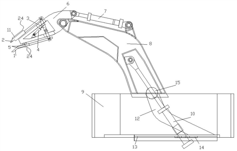 Mechanical arm decoking device for coke oven locomotive and control method