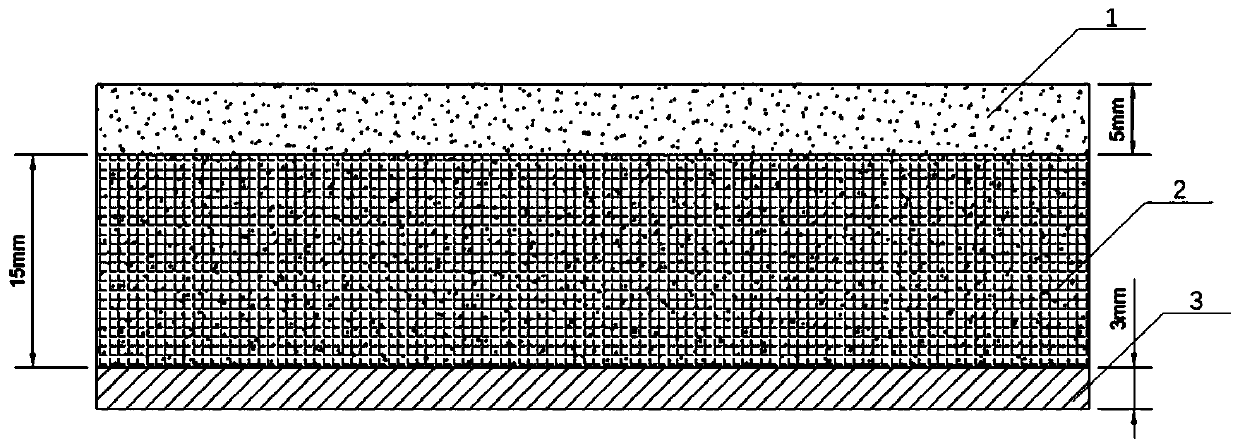 Thick-thin composite fireproof coating and preparation method thereof