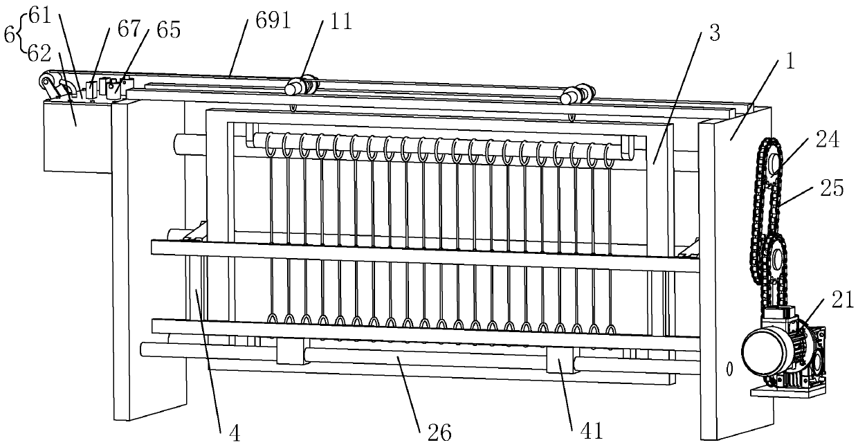 Single-motor driving type linkage system for netting machine