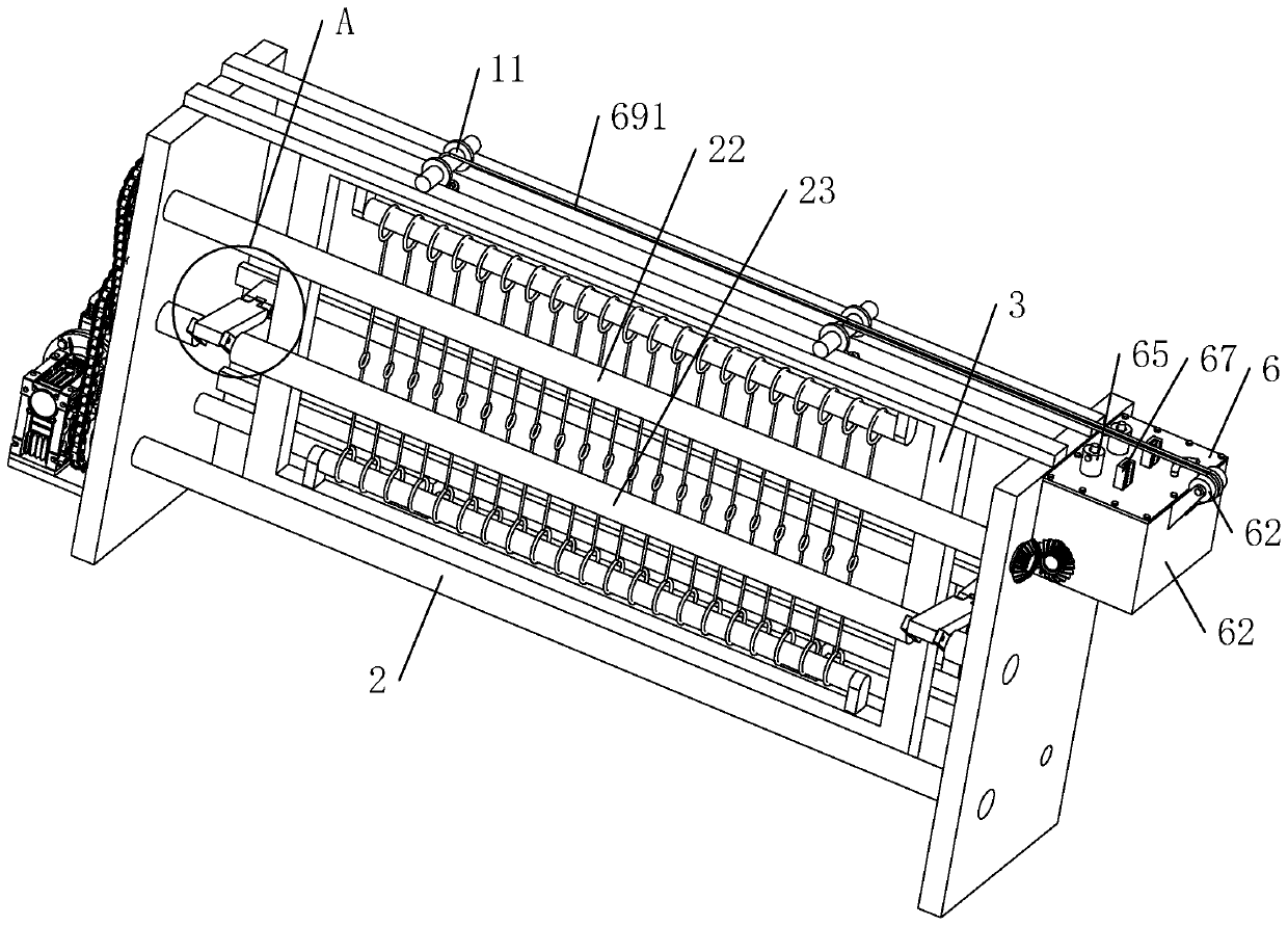 Single-motor driving type linkage system for netting machine