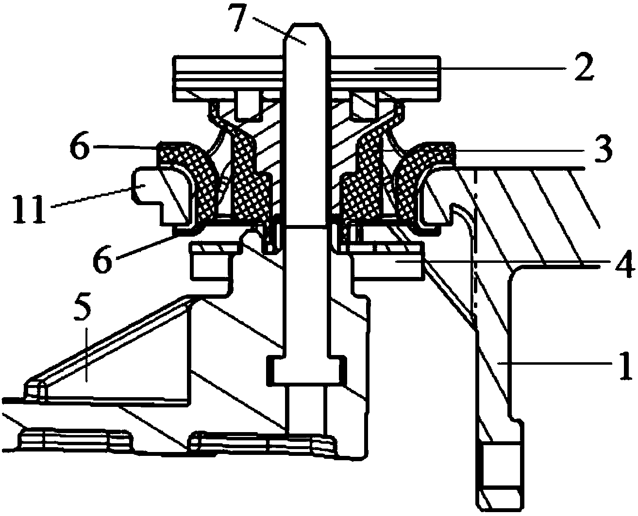 Vehicle engine suspension structure