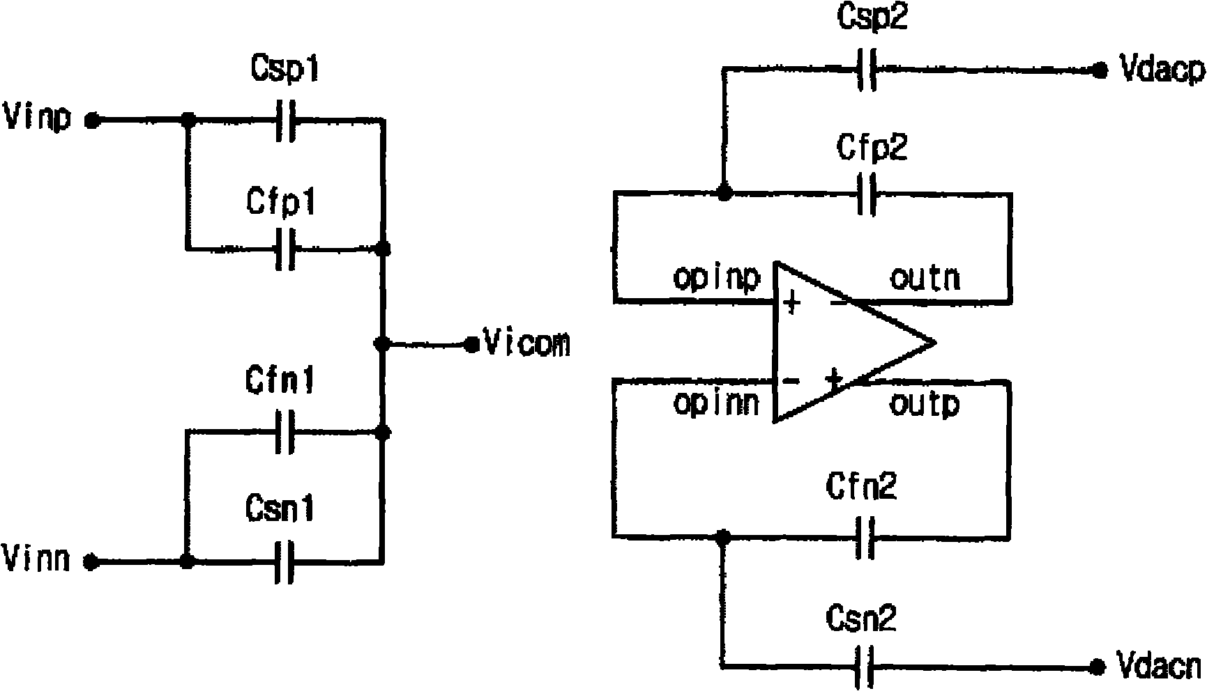 Front-end sampling hold and margin amplification circuit of analog-to-digital converter