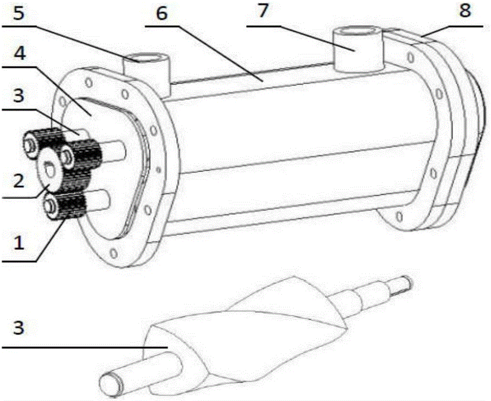 Same-direction-engaged Lelo triangular rotor pump