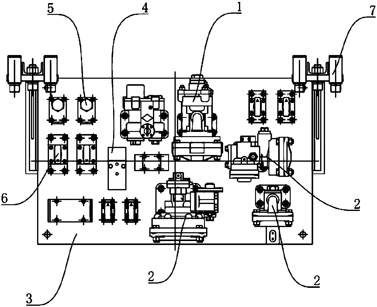 Brake system valve integrated device