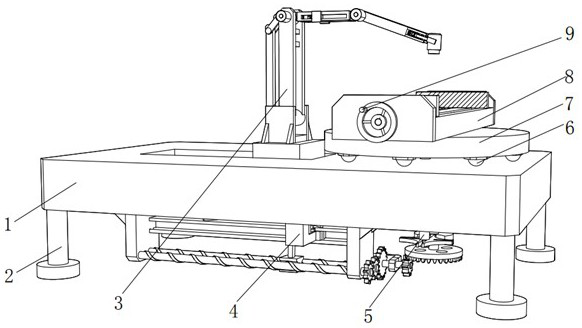 Mechanical welding platform with rotating function