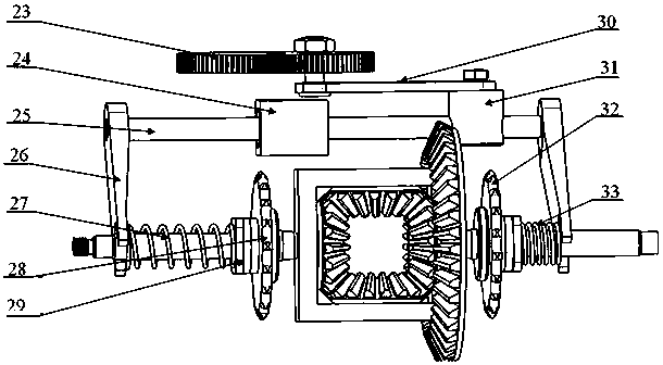 Dynamic differential gear train comprehensive experiment platform