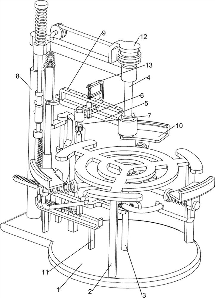 Round wood board marking device for wooden toy production and processing