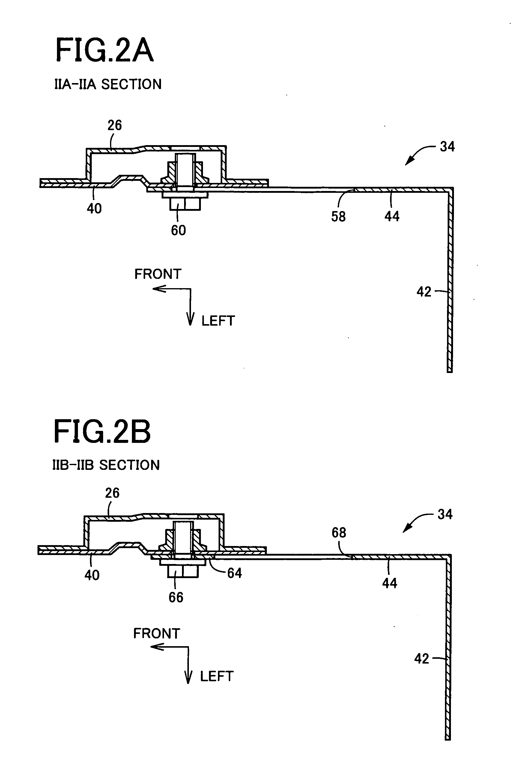 Support structure for cooling unit for vehicle