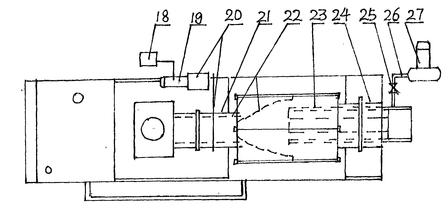 Internal-combustion waste water treatment device