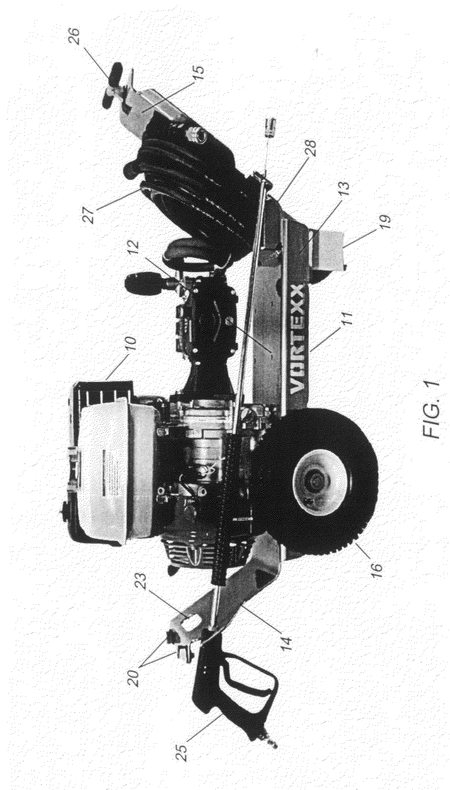 High pressure washer apparatus and cart