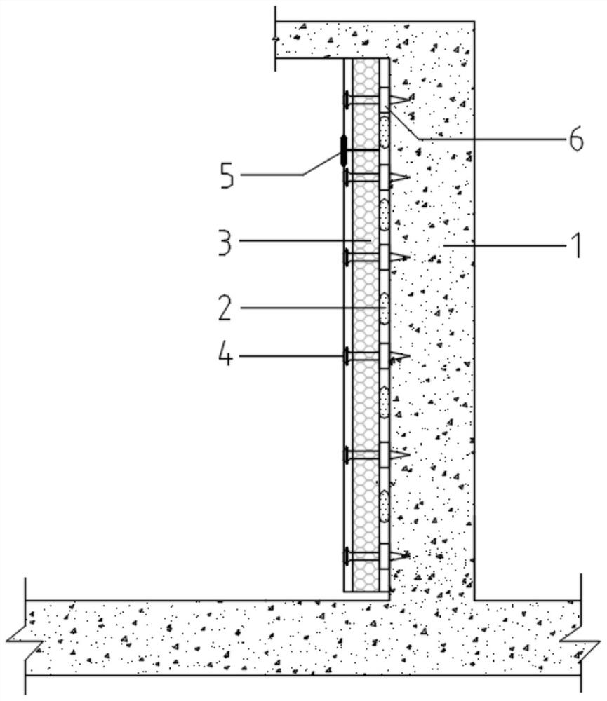 External wall heat preservation structure and construction method thereof