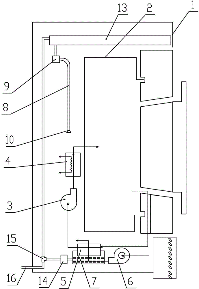 Clothing wrinkle-removing method for clothing dryer and clothing dryer