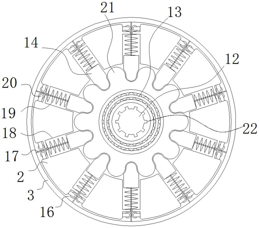 Rapid connecting structure of grinding disc of grinding machine tool