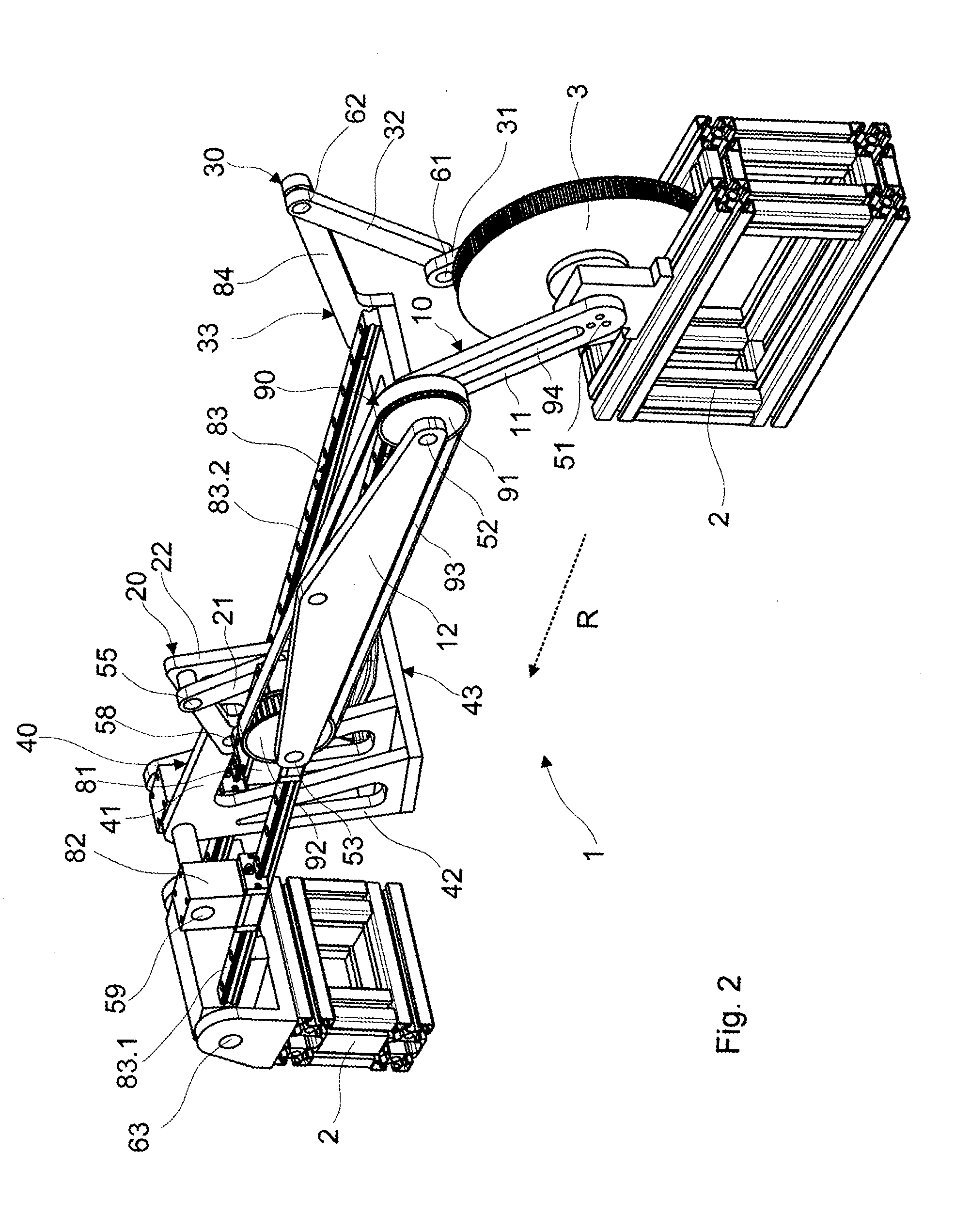 Gait training apparatus for generating a natural gait pattern