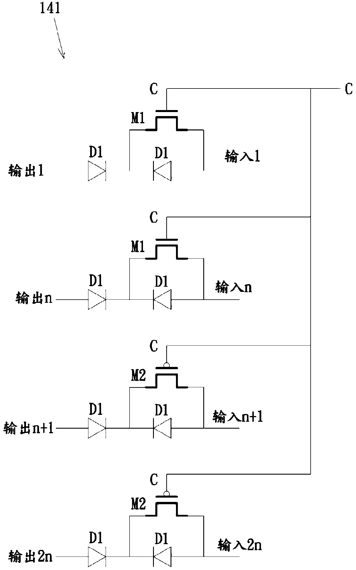 An electrostatic protection structure and display device