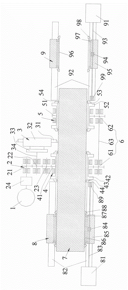 Profile turning and peeling device and profile turning and peeling method