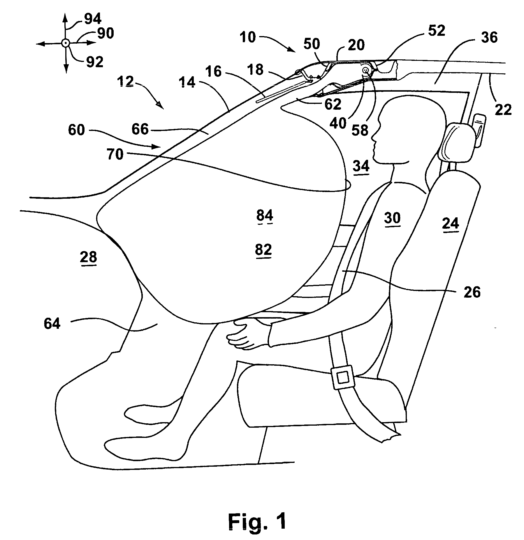 Cushion fold patterns for overhead airbags