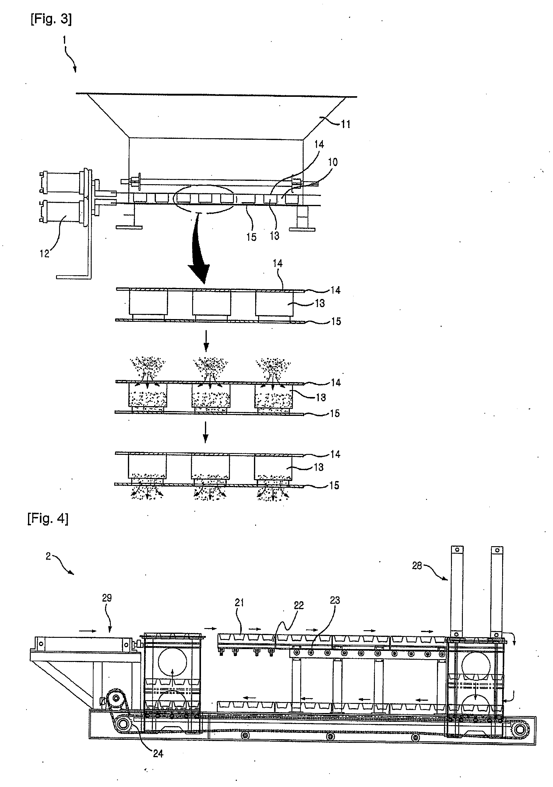 Apparatus and method for fabricating molded container using compression molding machine