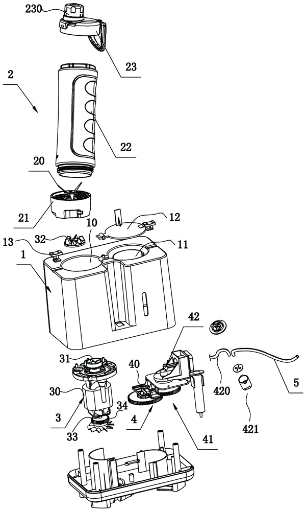 A structurally improved food cooking machine/juice machine