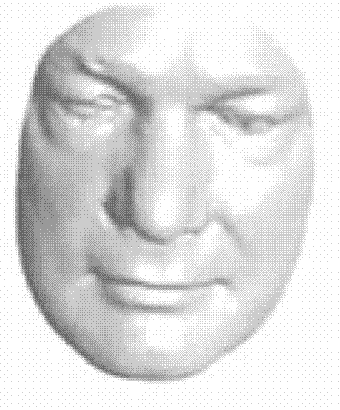 Three-dimensional facial recognition method based on elasticity matching of facial curves