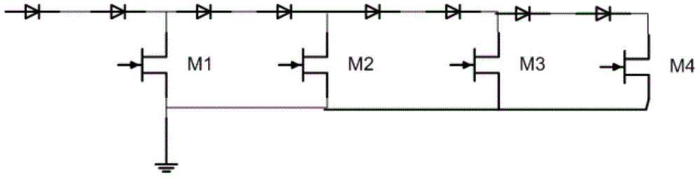 LED drive circuit structure with separated switching tube