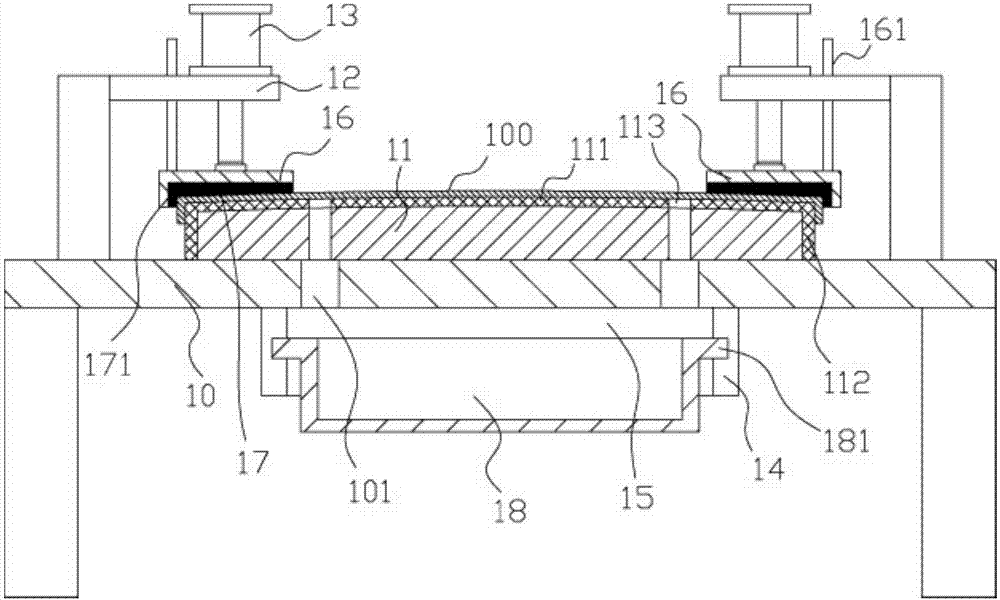 Clamping mechanism for anti-collision beam punching of small-batch vehicles