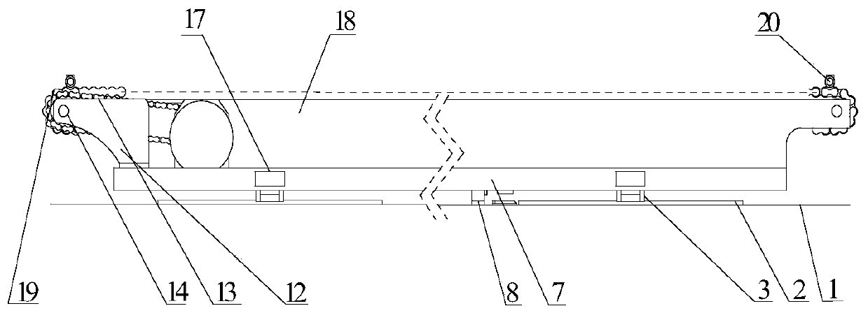 Push-pull pallet automatic storing and taking device