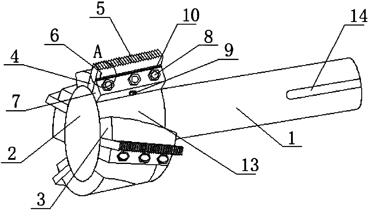 Thread milling cutter structure